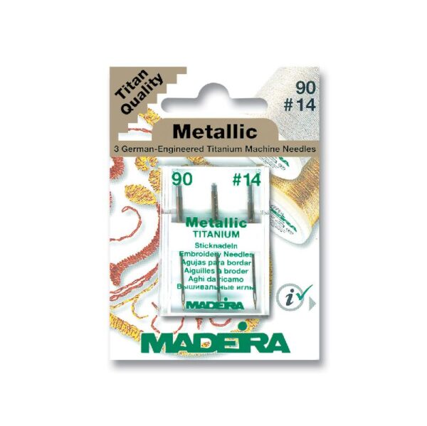 Madeira Metallic Titanium Naalden