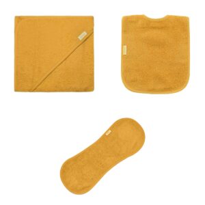 Babypakket 4 Okergeel Schouderspuugdoek
