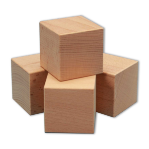 Houten Blok /Kubus 3cm