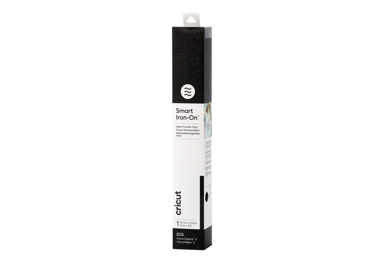 Cricut Smart Iron-On Glitter Black 33cm x 90cm 2008672