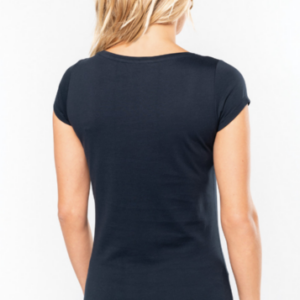 Dames T-shirt Kariban korte mouwen met boothals - Afbeelding 2