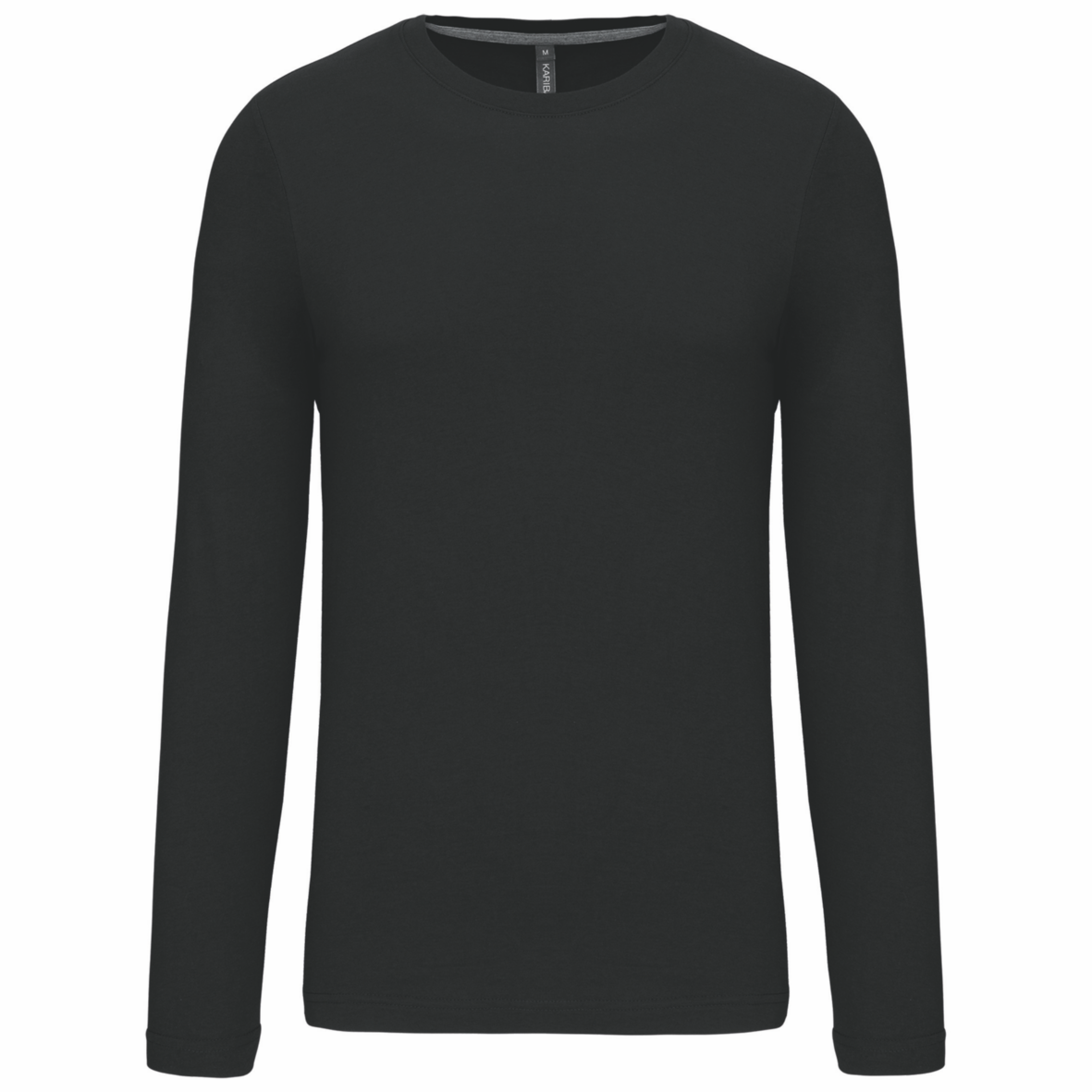 T-shirt Kariban ronde hals met lange mouwen - Afbeelding 2
