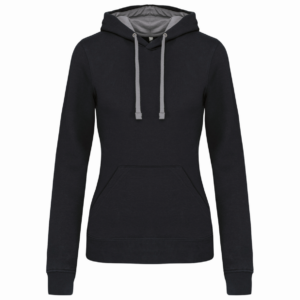 Dames Hooded Sweatshirt Kariban met capuchon in contrasterende kleur - Afbeelding 21
