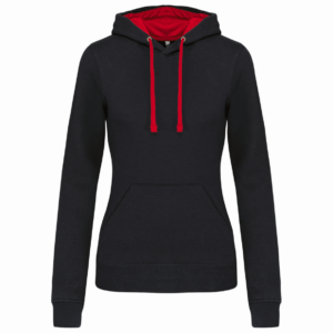 Dames Hooded Sweatshirt Kariban met capuchon in contrasterende kleur - Afbeelding 20