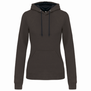 Dames Hooded Sweatshirt Kariban met capuchon in contrasterende kleur - Afbeelding 18