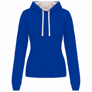 Dames Hooded Sweatshirt Kariban met capuchon in contrasterende kleur - Afbeelding 14