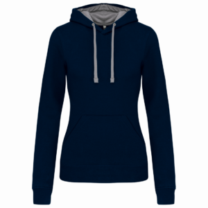 Dames Hooded Sweatshirt Kariban met capuchon in contrasterende kleur - Afbeelding 12