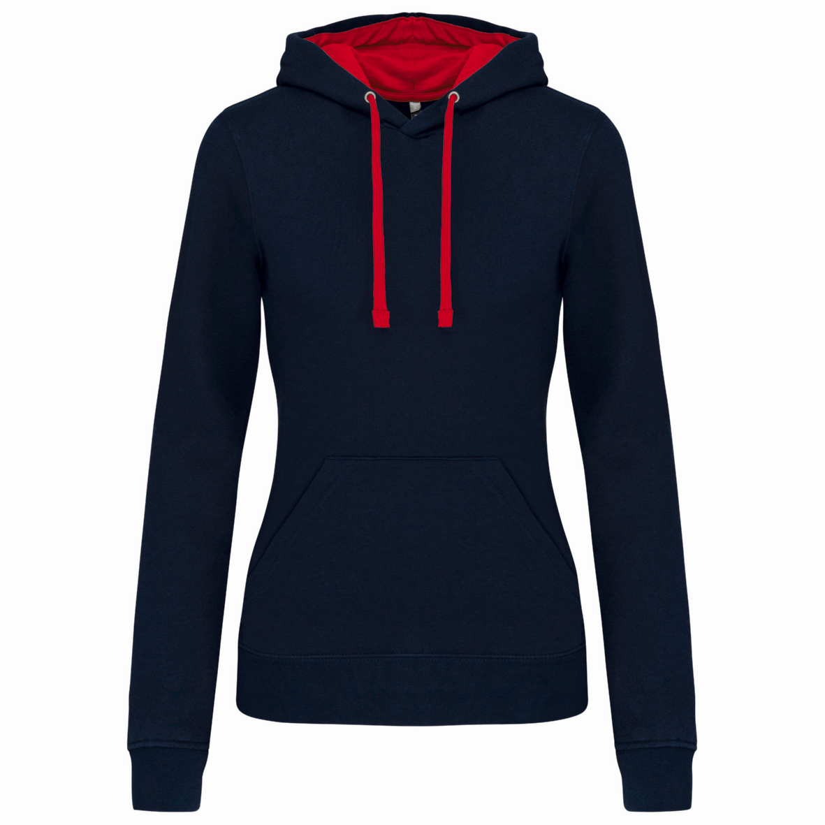 Dames Hooded Sweatshirt Kariban met capuchon in contrasterende kleur - Afbeelding 11