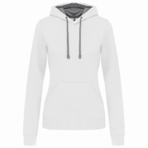 Dames Hooded Sweatshirt Kariban met capuchon in contrasterende kleur - Afbeelding 4