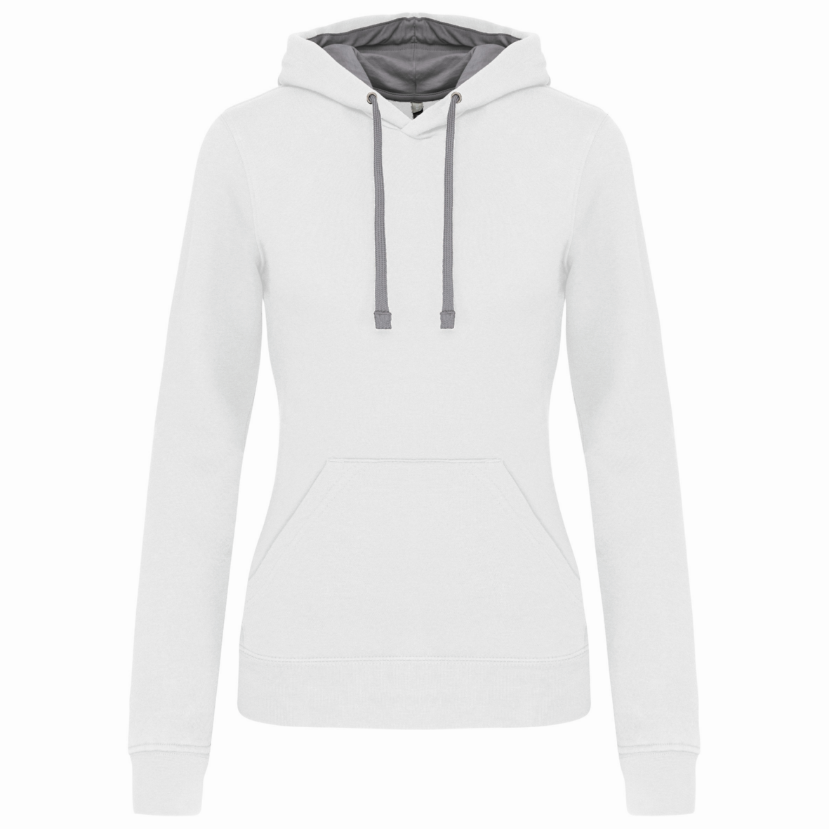 Dames Hooded Sweatshirt Kariban met capuchon in contrasterende kleur - Afbeelding 4