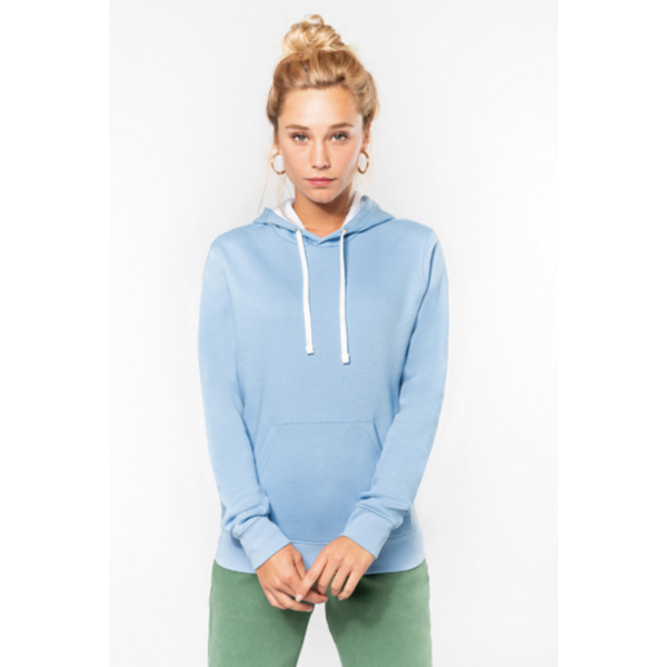 Dames Hooded Sweatshirt Kariban met capuchon in contrasterende kleur