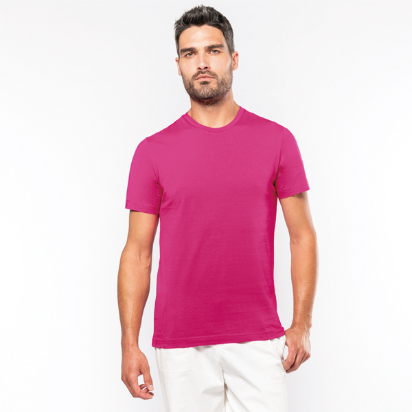 T-shirt Kariban ronde hals met korte mouwen