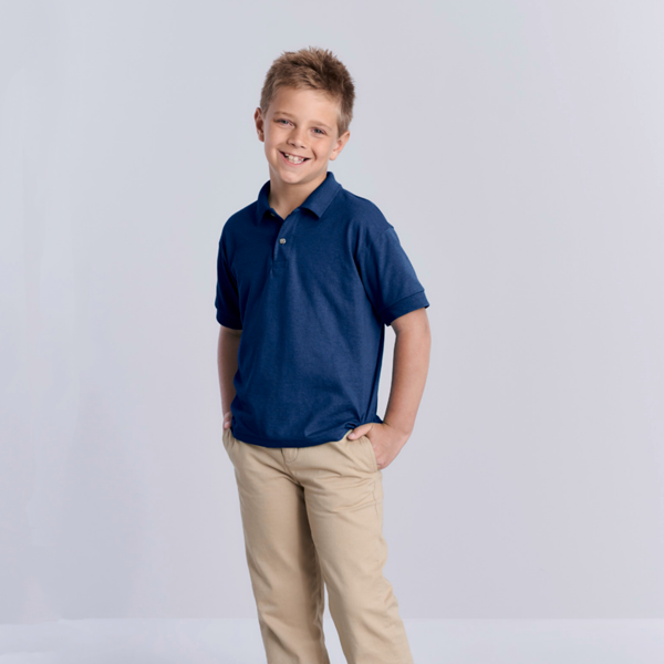 Kinder Poloshirt Gildan Dryblend Classic Fit Youth Jersey