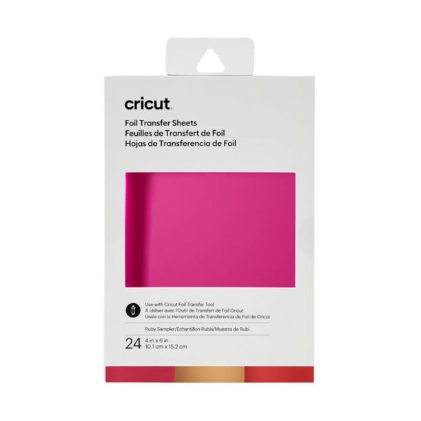 Cricut Foil Transfer Sheets Ruby Sampler 10x15cm 24pcs 2008717