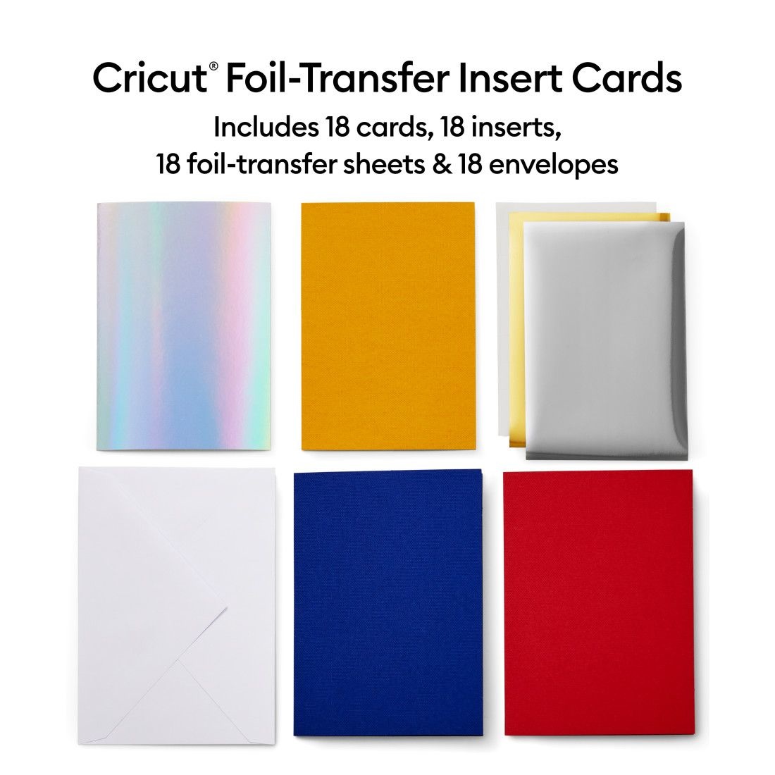Cricut Foil Transfer Insert Cards Celebration Sampler R40 12pcs 2009477 - Afbeelding 2