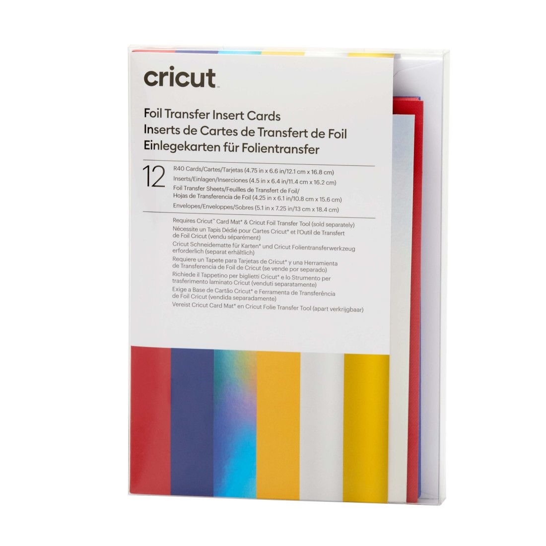 Cricut Foil Transfer Insert Cards Celebration Sampler R40 12pcs 2009477