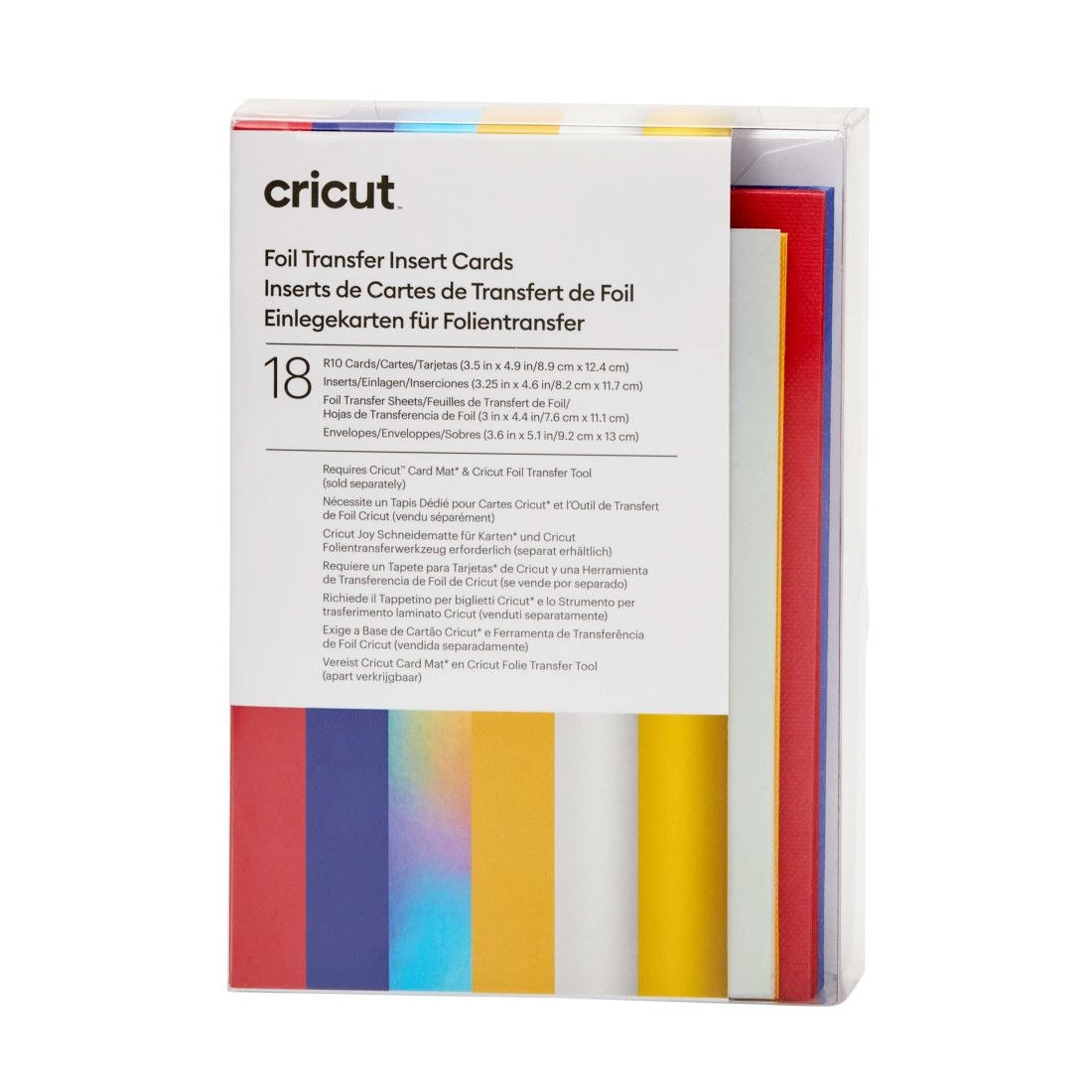 Cricut Foil Transfer Insert Cards Celebration Sampler R10 18pcs 2009476