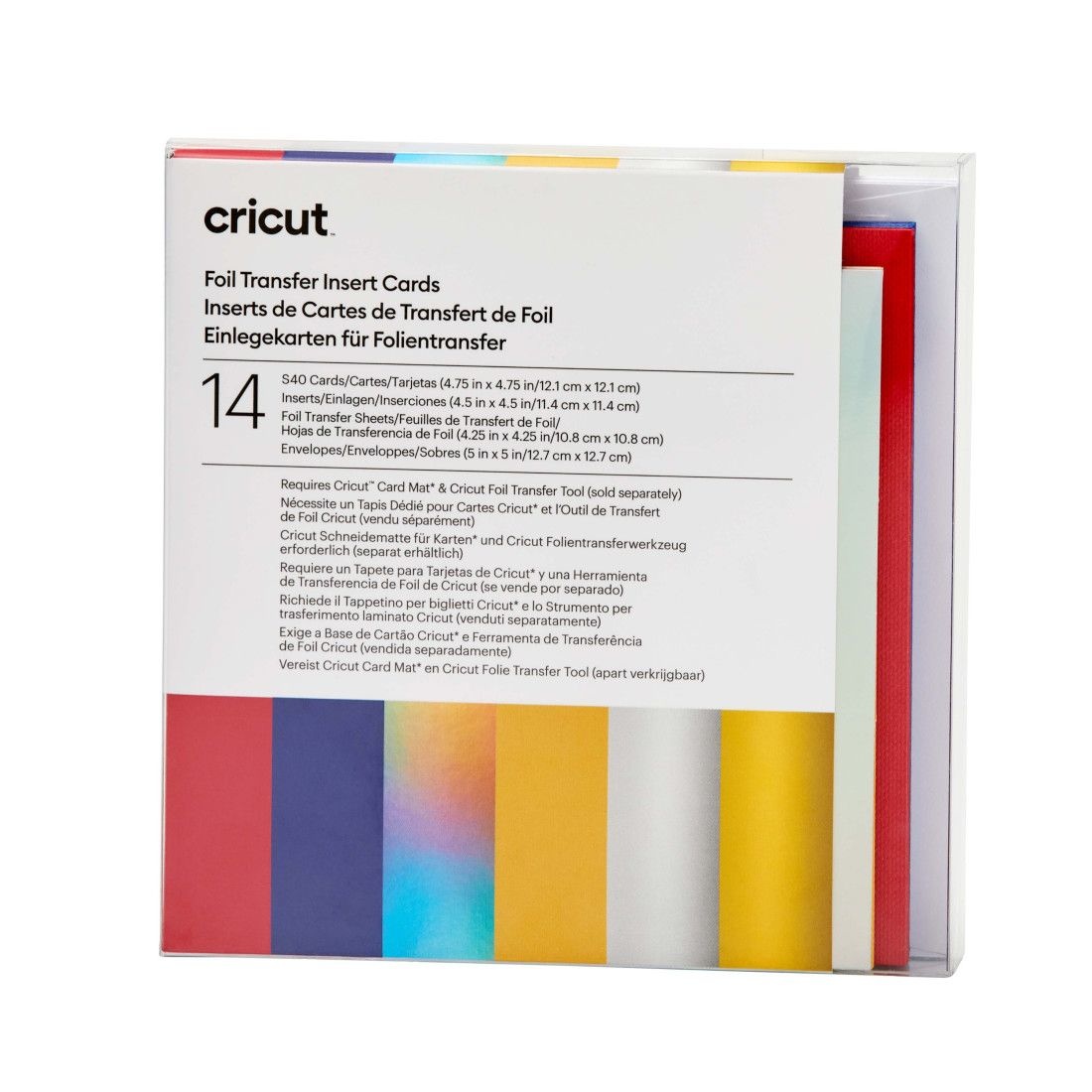 Cricut Foil Transfer Insert Cards Celebration Sampler S40 14pcs 2009478
