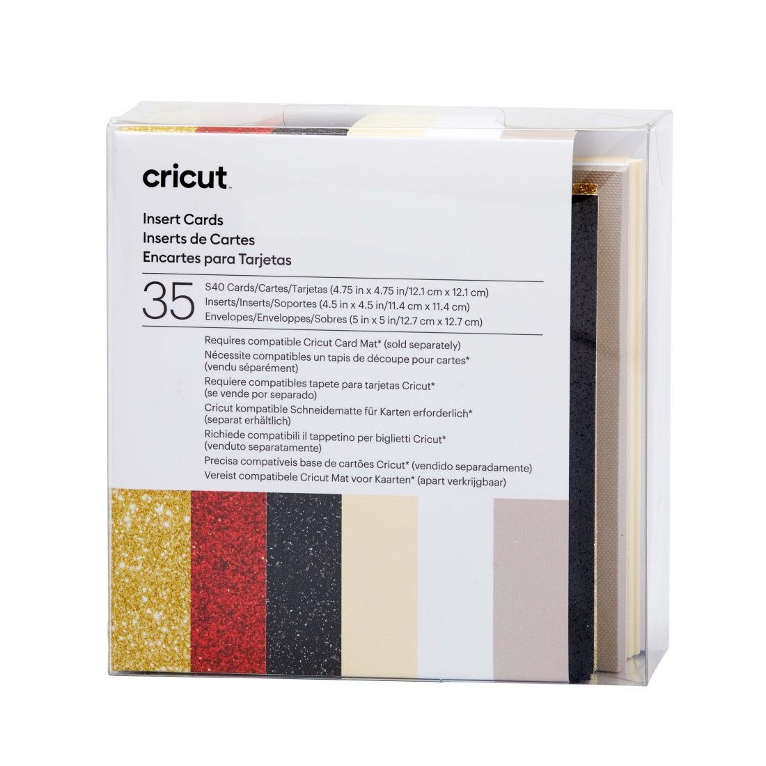 Cricut Insert Cards Glitz and Glam Sampler S40 35pcs 2009474