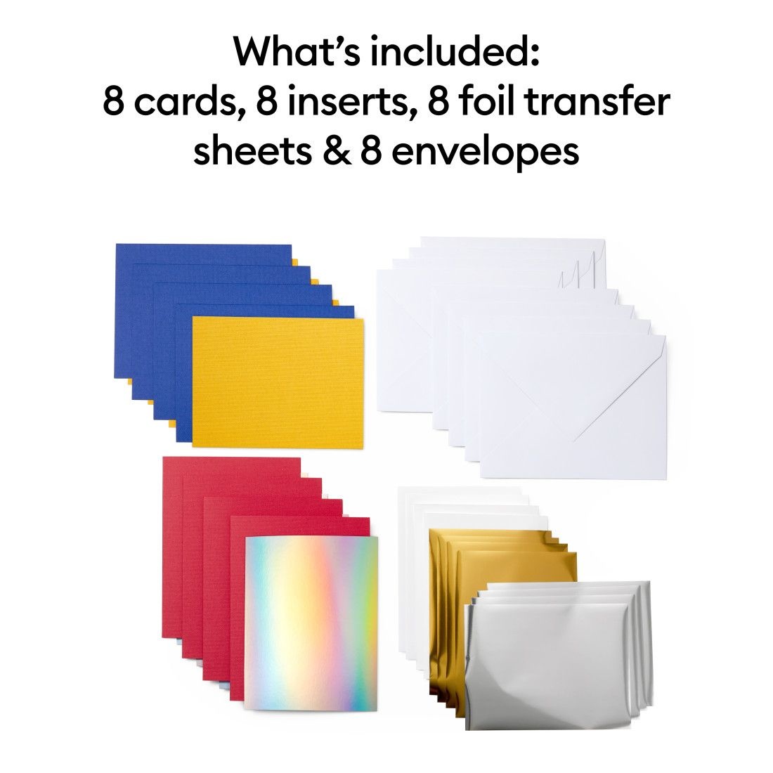 Cricut Joy Foil Transfer Insert Cards Celebration (8pcs) 2009207 - Afbeelding 2