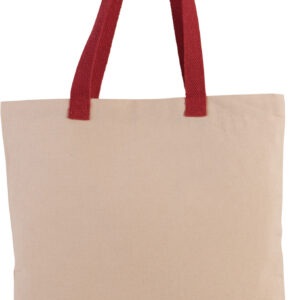 Platte shopper van canvas met contrasterend hengsel - Afbeelding 12