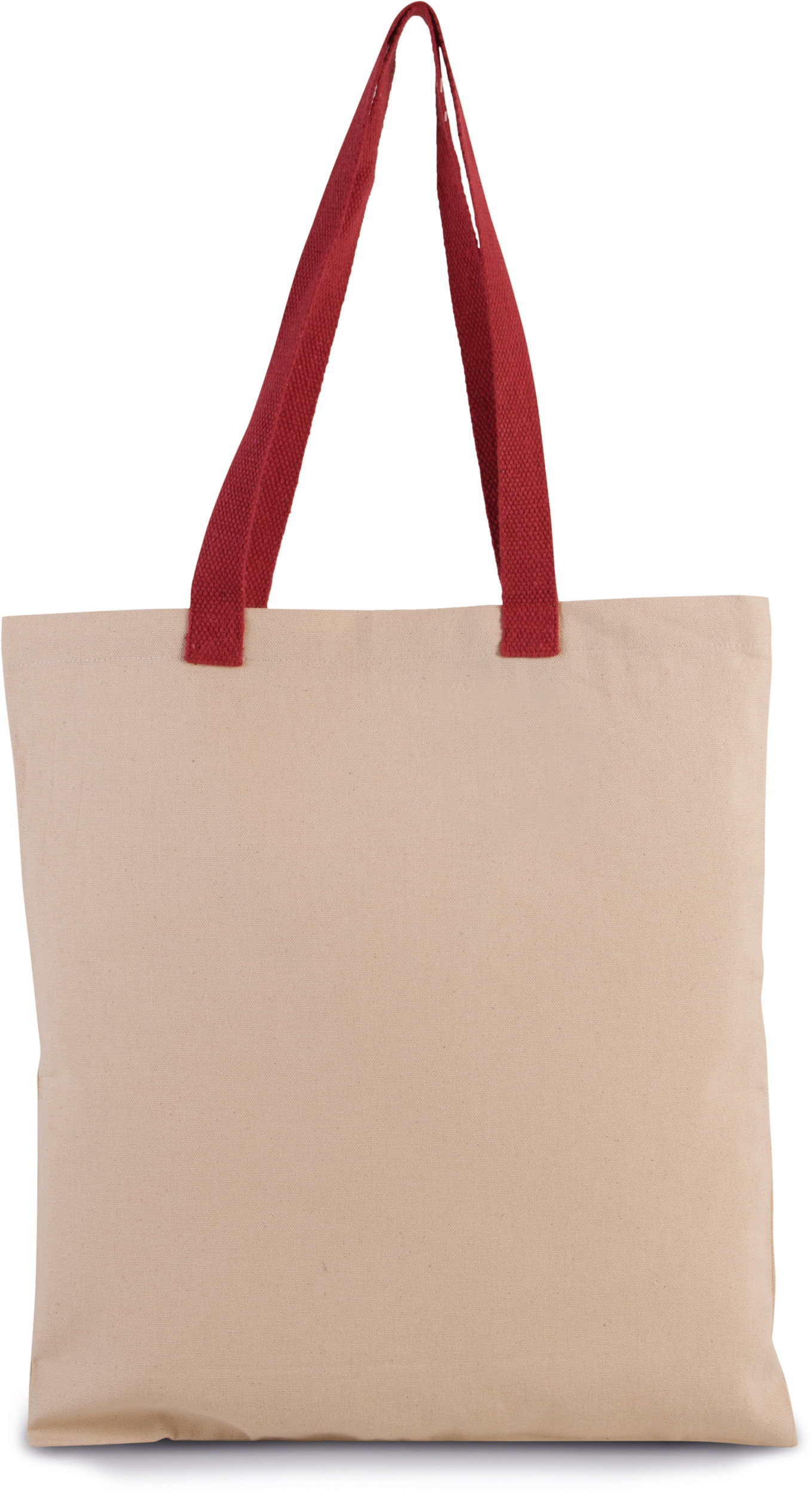 Platte shopper van canvas met contrasterend hengsel - Afbeelding 12
