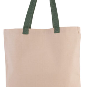 Platte shopper van canvas met contrasterend hengsel - Afbeelding 10