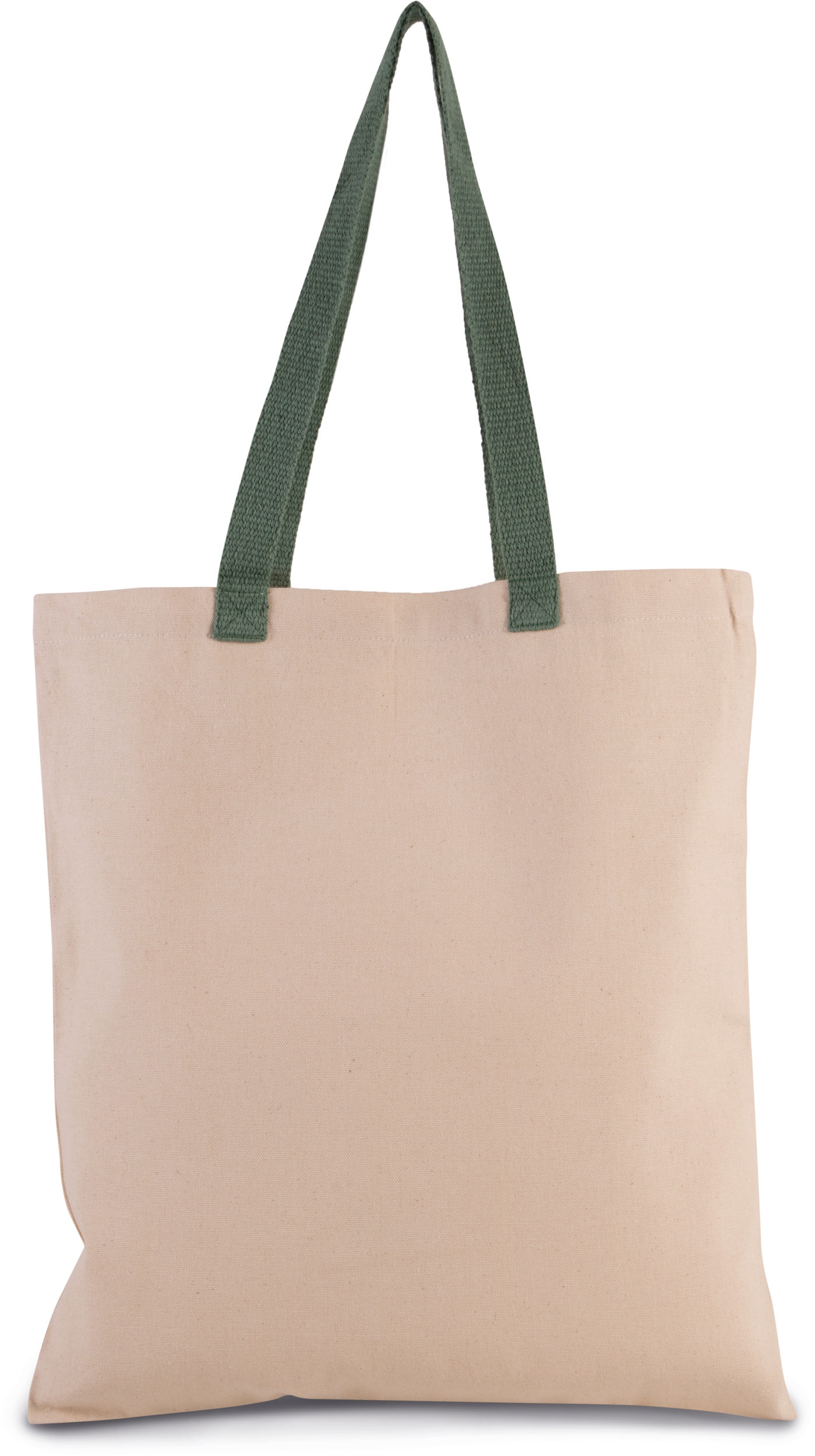 Platte shopper van canvas met contrasterend hengsel - Afbeelding 10