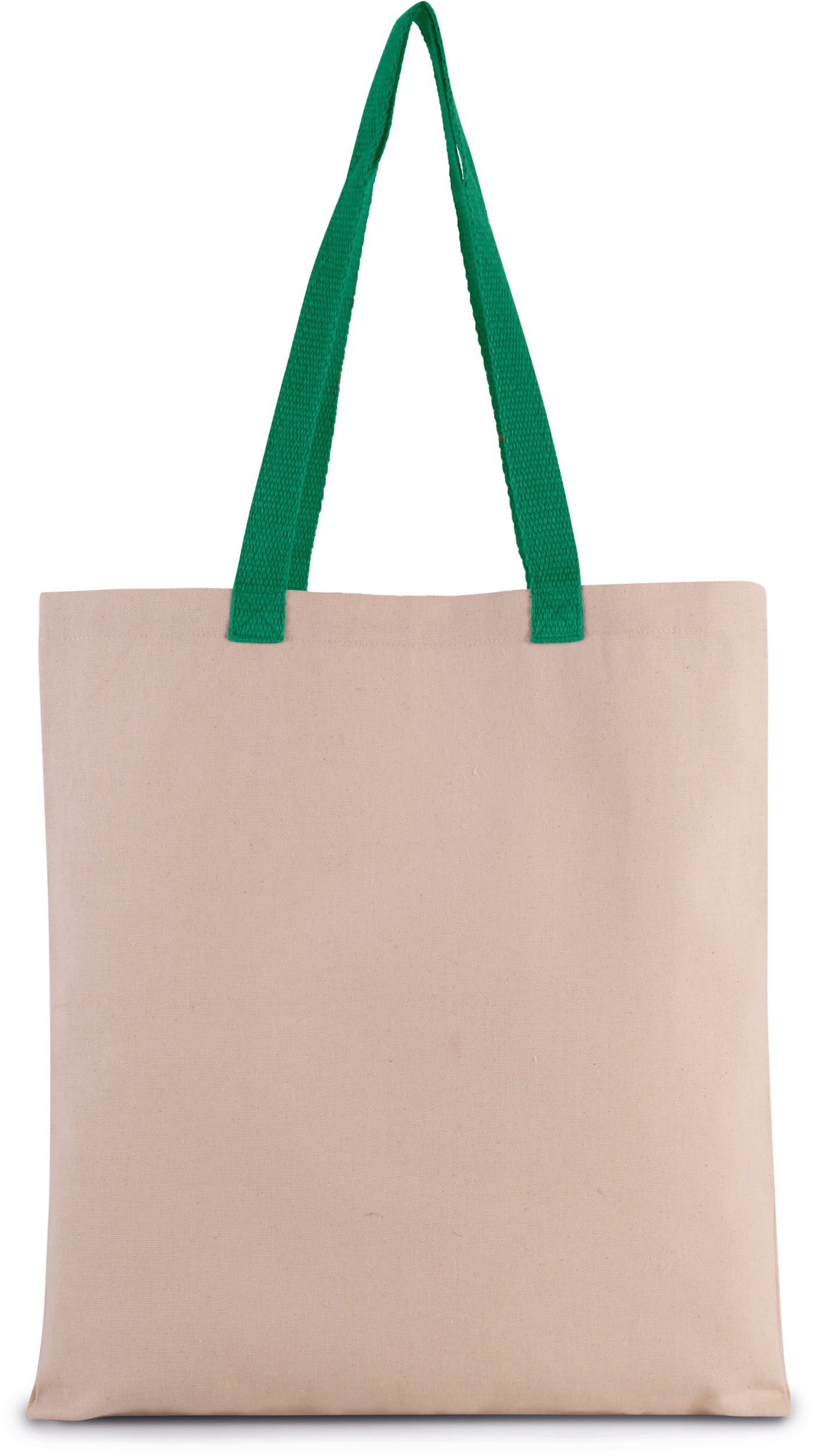Platte shopper van canvas met contrasterend hengsel - Afbeelding 9