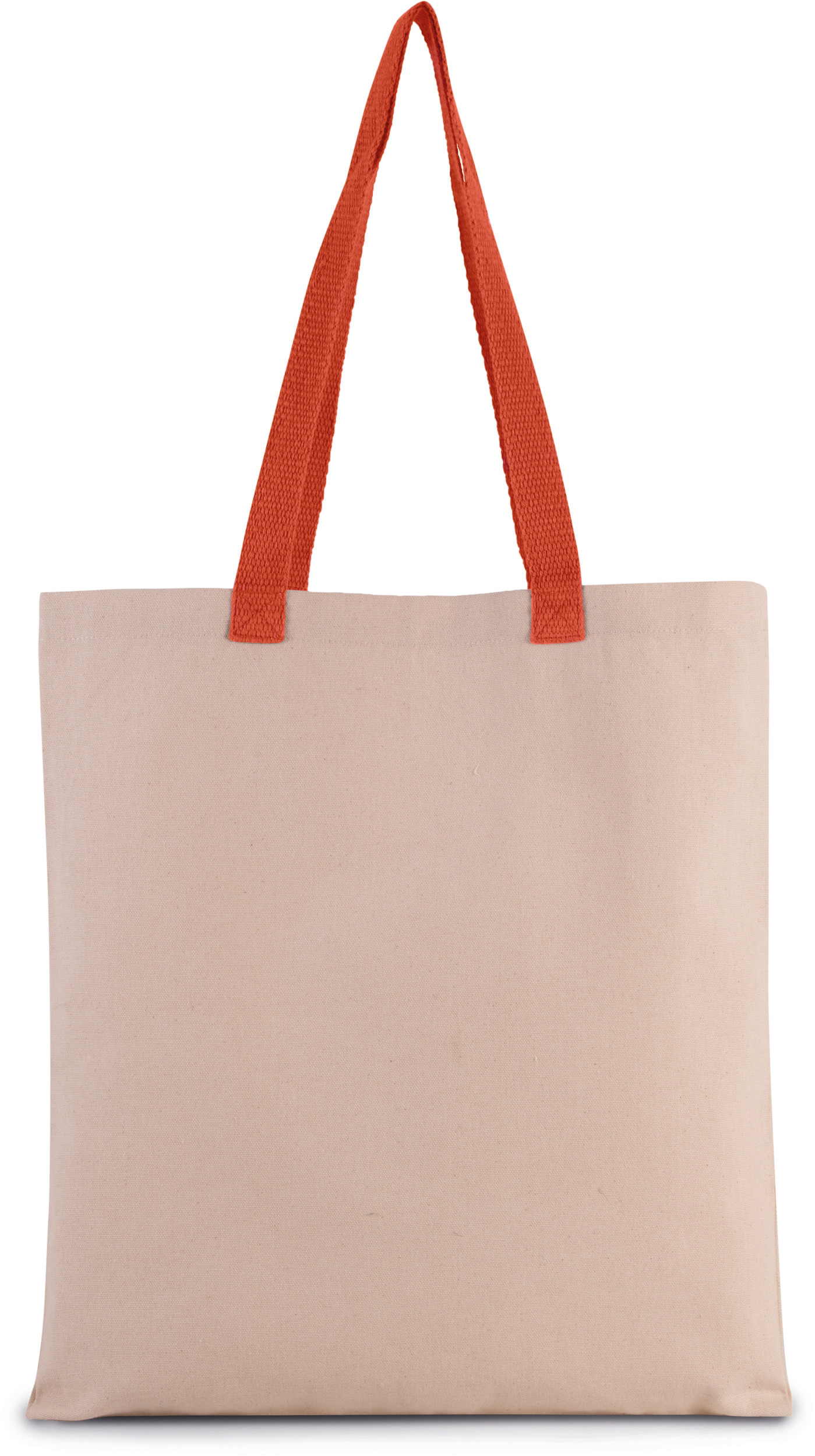 Platte shopper van canvas met contrasterend hengsel - Afbeelding 5