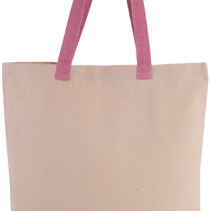 Shopper met plooi en contrasterend hengsel - Afbeelding 4