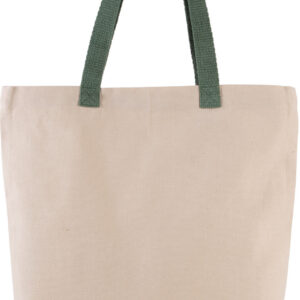 Shopper met plooi en contrasterend hengsel - Afbeelding 5