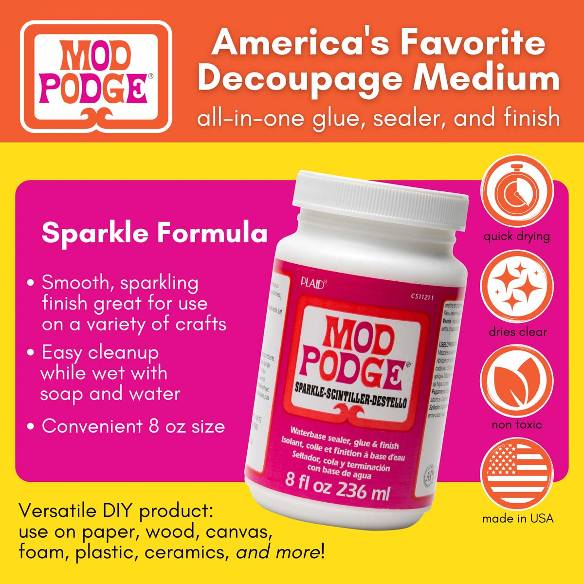 Mod Podge Sparkle 236ml - Afbeelding 2