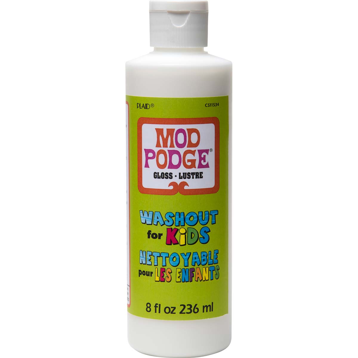 Mod Podge Kids Glue Washout Gloss Flip Top Dop 236ml