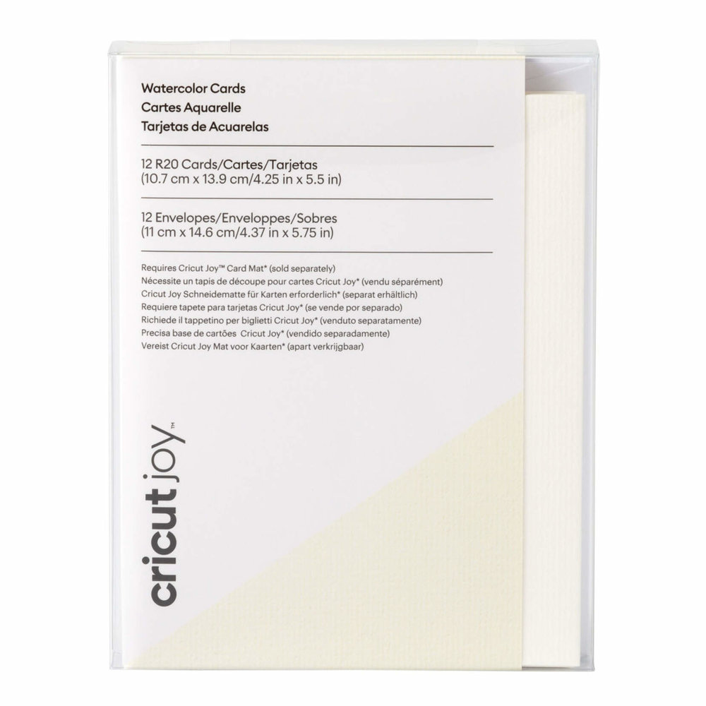 Cricut Joy Watercolor Cards Ivory/White R20 12pcs 2009984