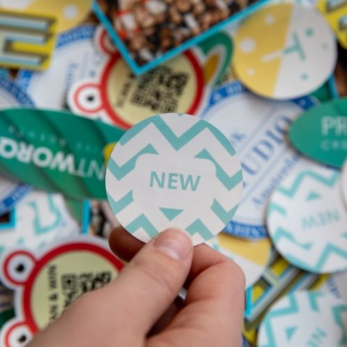 Vinyl stickers standaard formaten (eco-solvent)