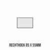 RECHTHOEK 85 X 55MM