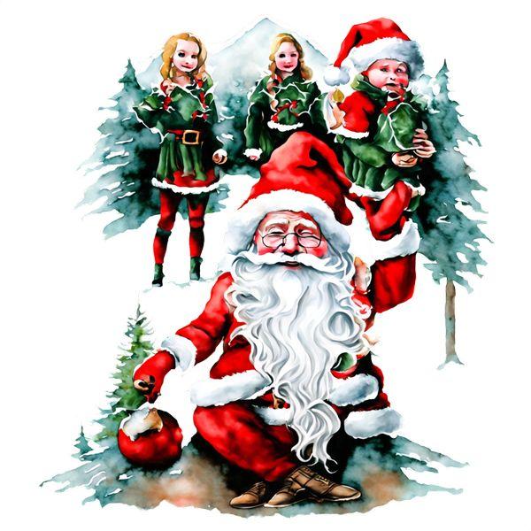 Kerst DTF Transfer 296