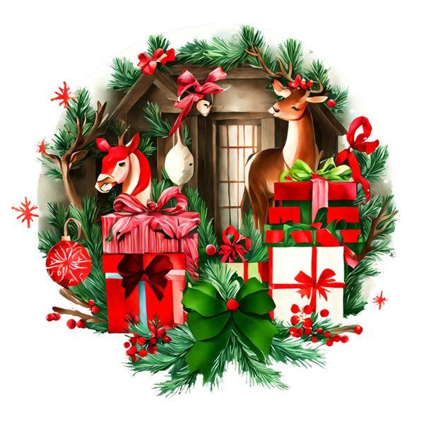 Kerst DTF Transfer 323