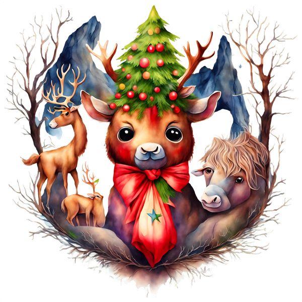 Kerst DTF Transfer 347
