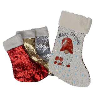 Kerstsok met pailetten