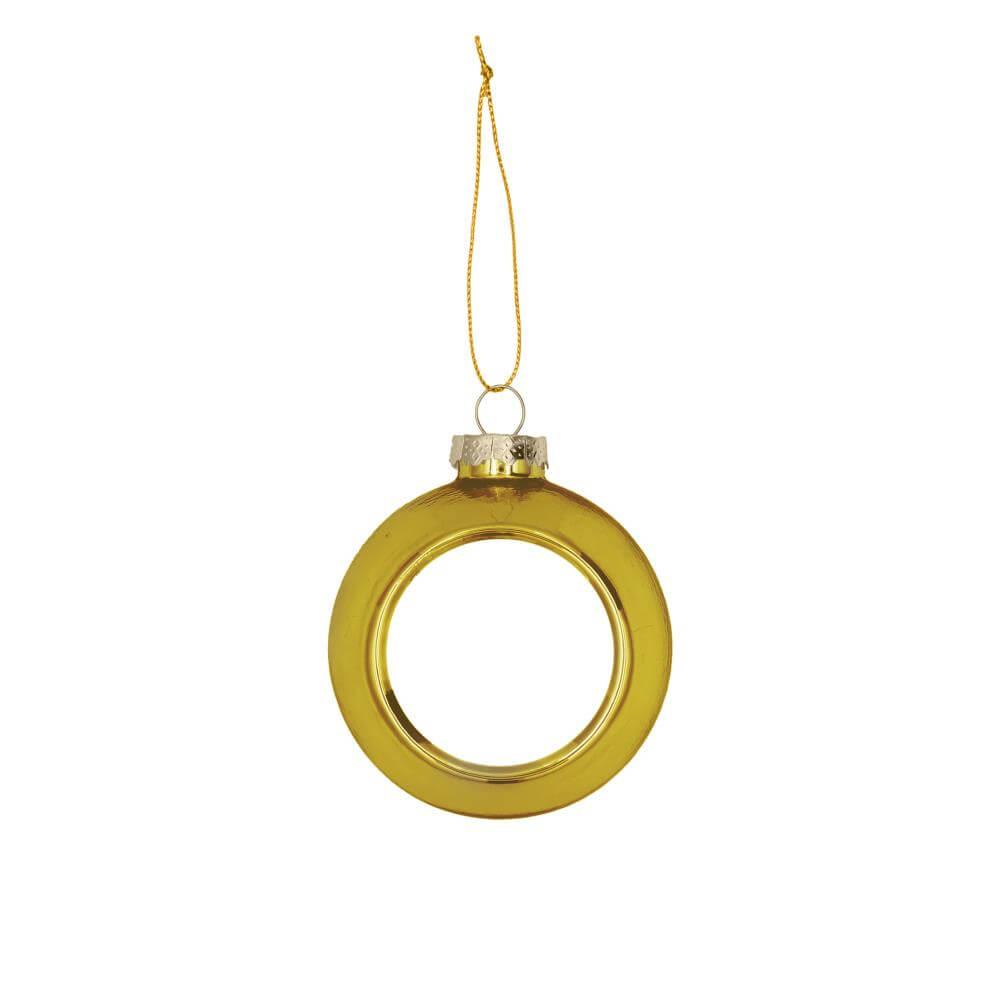 Sublimatie Kerstbal - Goud Plastic Ø80 mm