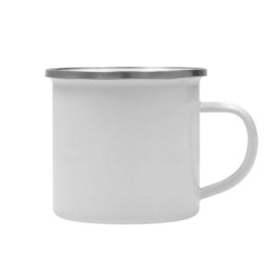 Sublimatie Emaille Mok 12oz Wit - Afbeelding 2
