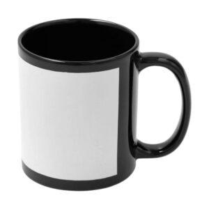 Sublimatie Mok 11oz Zwart - Wit Vlak