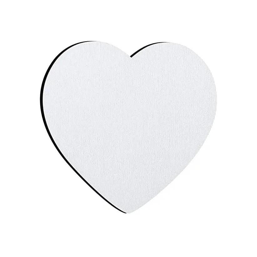 Sublimatie Onderzetter Rubber Hart - 10 x 9cm (4 stuks)