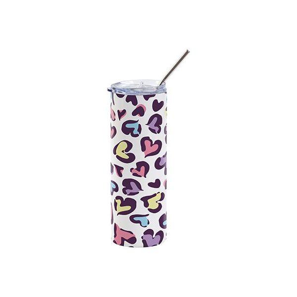 Sublimatie Thermosfles/Tumbler van RVS 590 ml / 20oz - Wit - Afbeelding 3