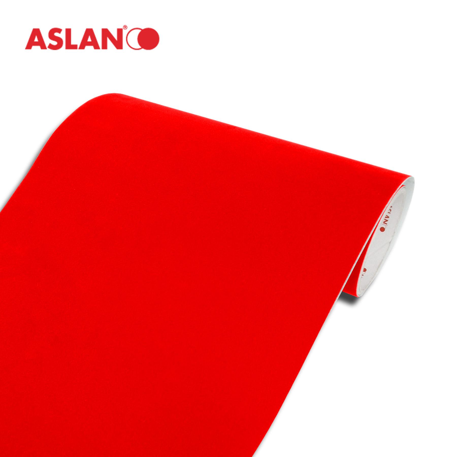 Aslan CC124 Flock Vinyl Signaal Rood
