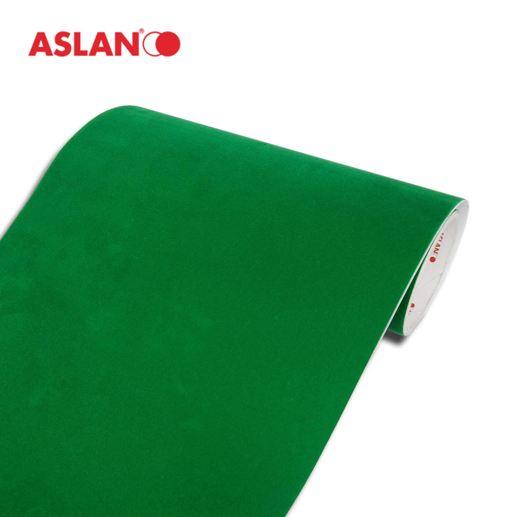 Aslan CC124 Flock Vinyl Groen